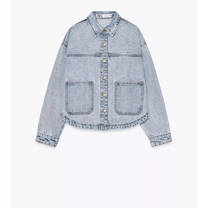 Zara Z1975 Pocketed Denim Jacket